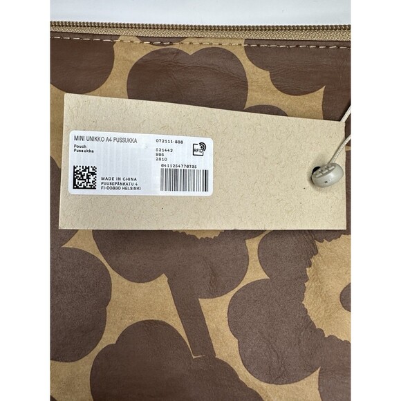 Marimekko Mini Unikko A4 Pussukka Recycled Material NWT - Picture 9 of 11